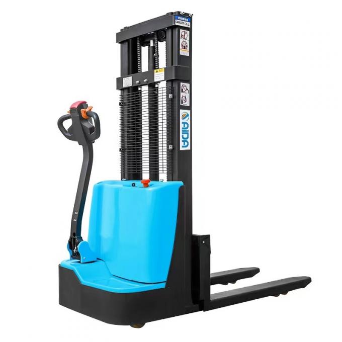 پیاده راننده برقی پلت استاکر کامیون 1500kg پلت فرم ایستاده 0