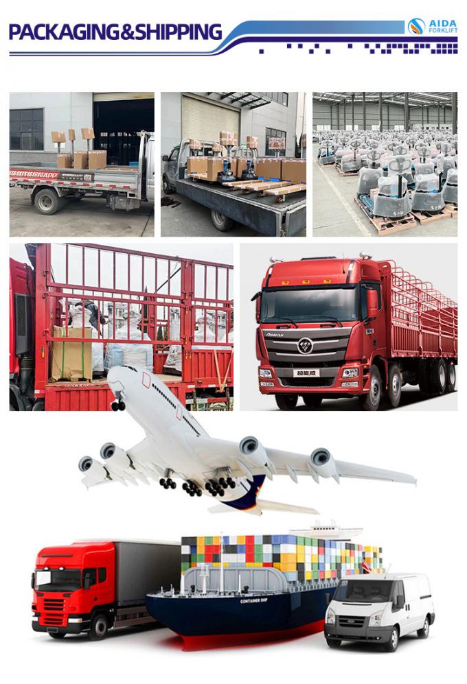پیاده برقی استاکر استاکر 1200kg ظرفیت DC موتور استاکر استاکر استاکر 10